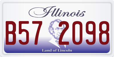 IL license plate B572098