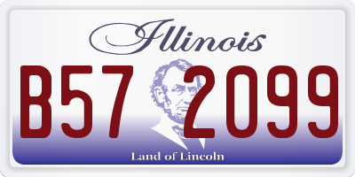IL license plate B572099