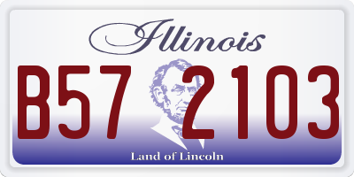 IL license plate B572103