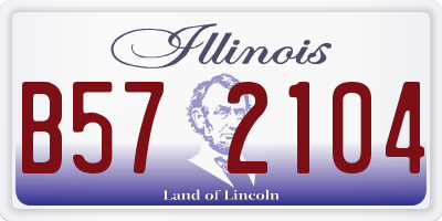 IL license plate B572104