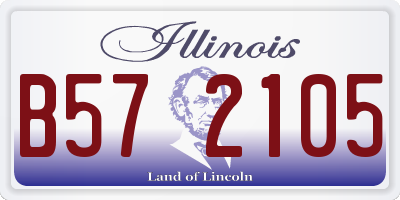 IL license plate B572105