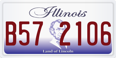 IL license plate B572106