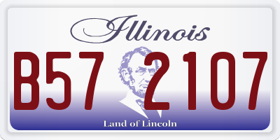 IL license plate B572107