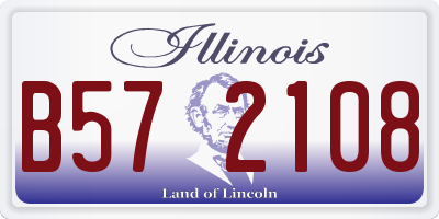 IL license plate B572108