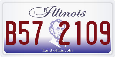 IL license plate B572109