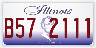 IL license plate B572111