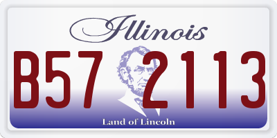 IL license plate B572113