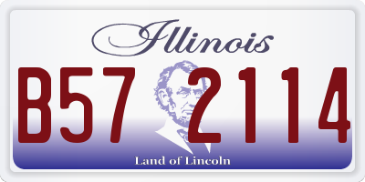 IL license plate B572114
