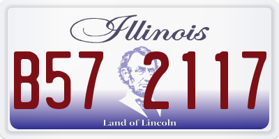 IL license plate B572117