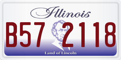 IL license plate B572118