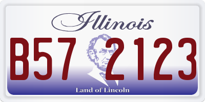 IL license plate B572123