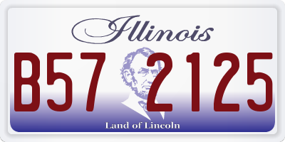 IL license plate B572125