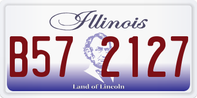 IL license plate B572127