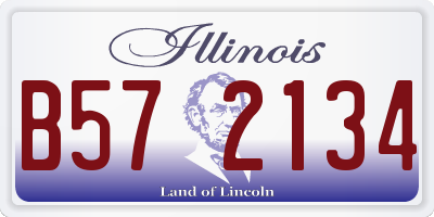 IL license plate B572134