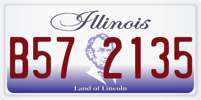 IL license plate B572135
