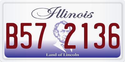 IL license plate B572136