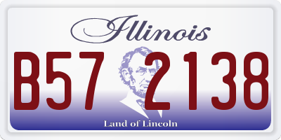 IL license plate B572138