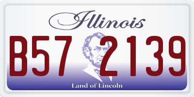 IL license plate B572139