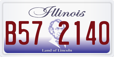 IL license plate B572140