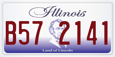 IL license plate B572141