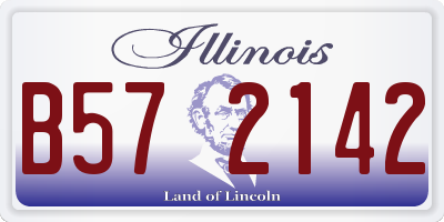 IL license plate B572142