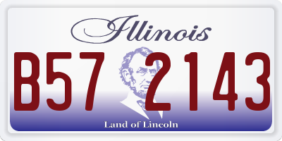 IL license plate B572143