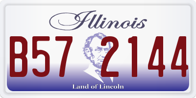 IL license plate B572144