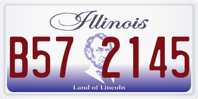 IL license plate B572145