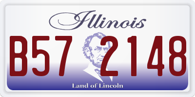 IL license plate B572148