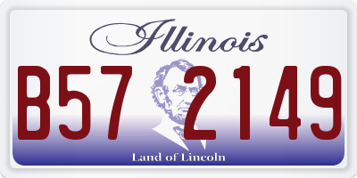 IL license plate B572149