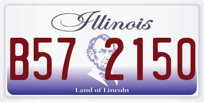 IL license plate B572150