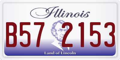 IL license plate B572153