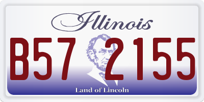 IL license plate B572155
