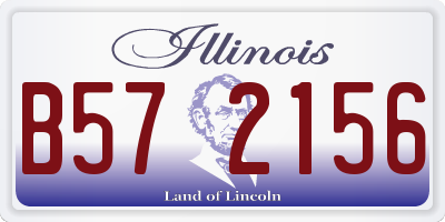 IL license plate B572156