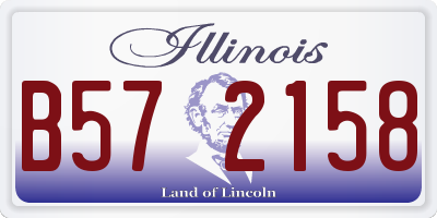 IL license plate B572158