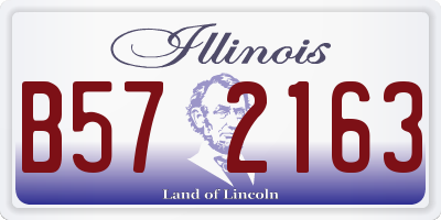 IL license plate B572163