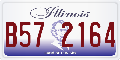 IL license plate B572164