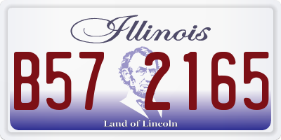 IL license plate B572165