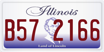 IL license plate B572166