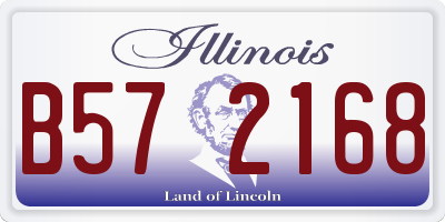 IL license plate B572168