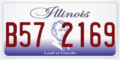 IL license plate B572169