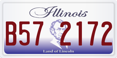 IL license plate B572172