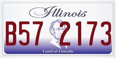 IL license plate B572173