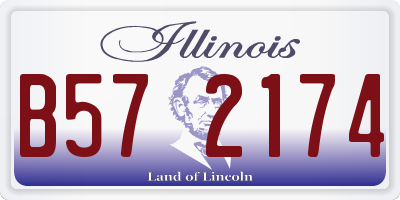IL license plate B572174