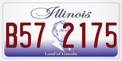 IL license plate B572175