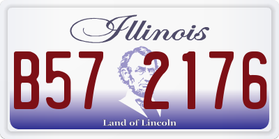 IL license plate B572176