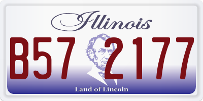 IL license plate B572177