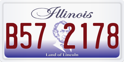 IL license plate B572178