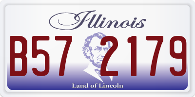 IL license plate B572179