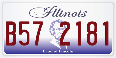 IL license plate B572181